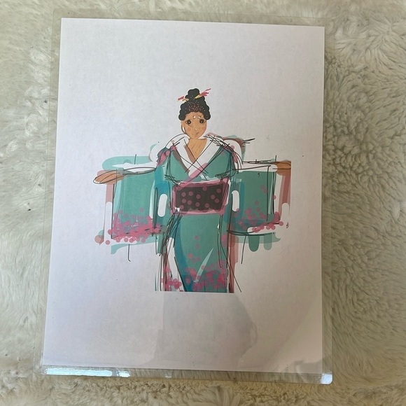 Digital art work print dove on a tablet by me Sinta Margot Spector NWT - Picture 1 of 3